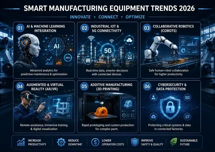 Ultimate Smart Manufacturing Equipment Trends Guide for Industry 4.0 in 2026 Thumbnail